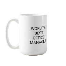 Weltweit Bester Office Manager Monochrome
