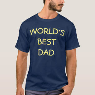 Weltweit bester Vater T - Shirt - Navy Blue Color