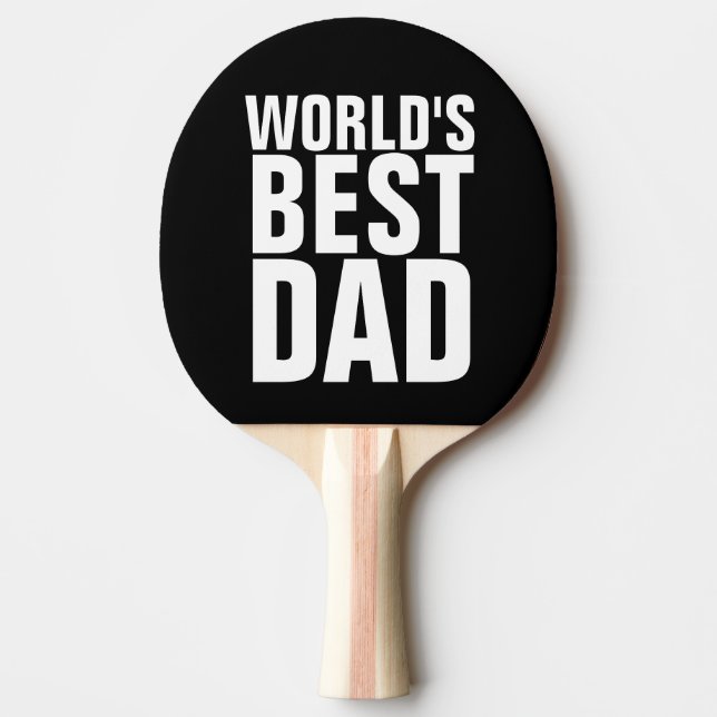 WELTWEIT BESTES VATER PING PONG PADDLE TISCHTENNIS SCHLÄGER (Vorderseite)