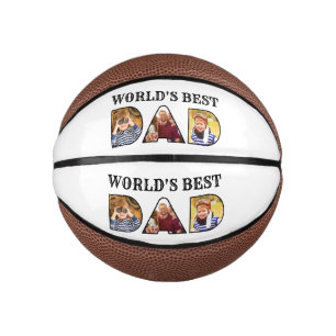 Weltweit bestes Vater-Zitat 3 - FotoCollage Mini Basketball