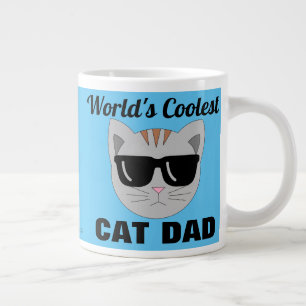 Weltweit Coolste CAT-VATER-Sonnenbrillen-Katze Jumbo-Tasse