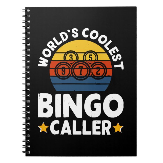 Weltweit coolster Bingo-Ansager Notizblock (Vorderseite)