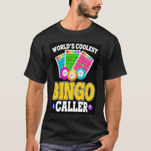 Weltweit Coolster BINGO Caller Retro Bingo gegenwä T-Shirt