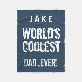 Weltweit Coolster VATER Blue and White Stars J02Z Fleecedecke