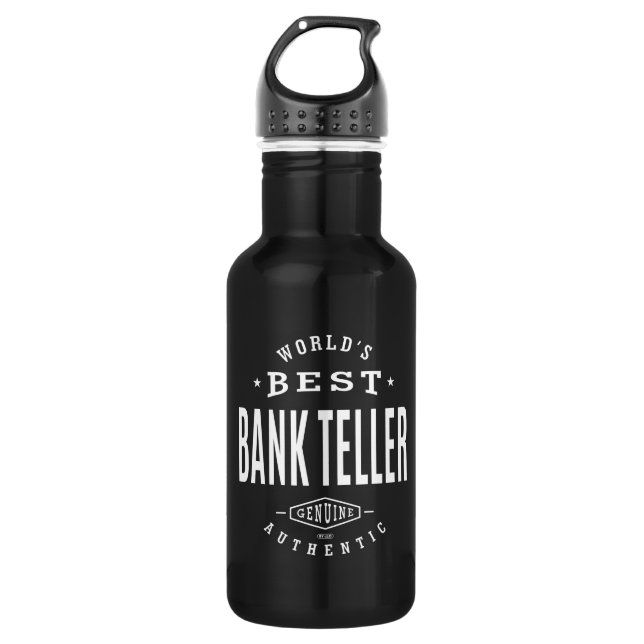 Weltweit das beste Bankgeschenk Trinkflasche (Vorderseite)
