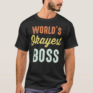 Weltweit das beste Boss Funny Retro Vintag T-Shirt