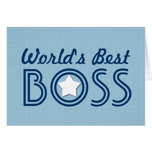 Weltweit das beste BOSS White Star Blue Muster V1C (Vorderseite (Horizontal))