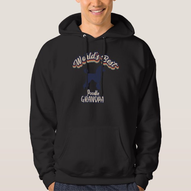 Weltweit das beste Poodle Großvater Hoodie (Vorderseite)