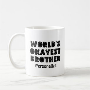 Weltweit der beste Bruder Personalisiert Kaffeetasse
