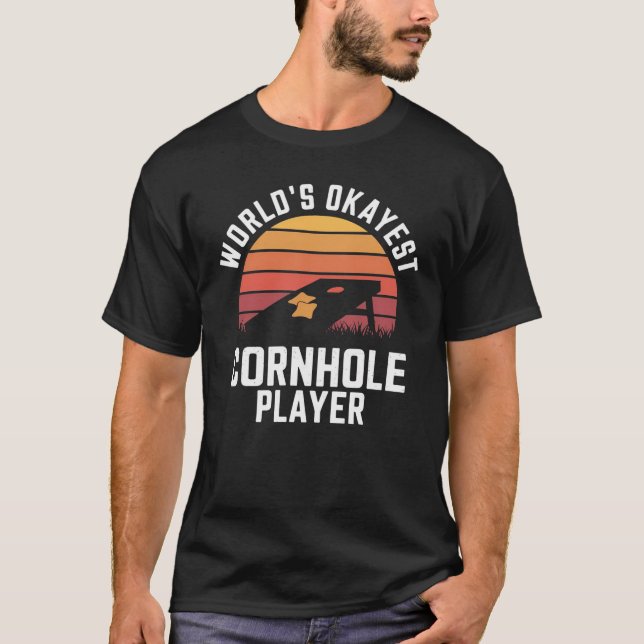Weltweit der beste Cornhole Player T-Shirt (Vorderseite)
