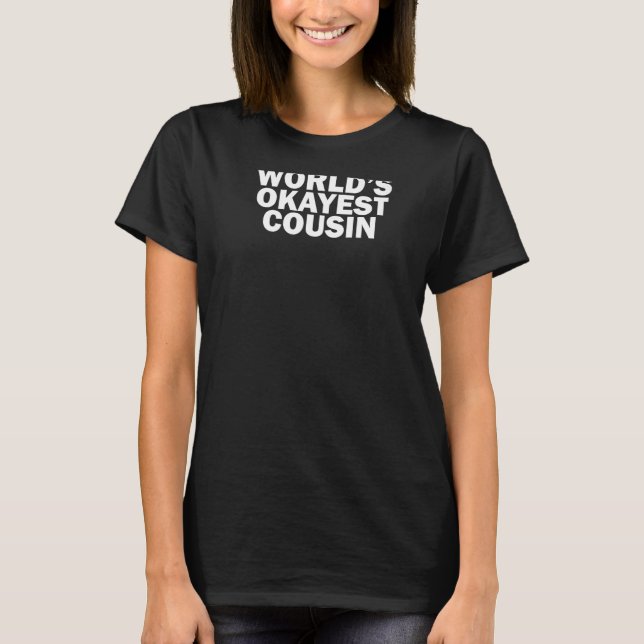 Weltweit der beste Cousin T-Shirt (Vorderseite)