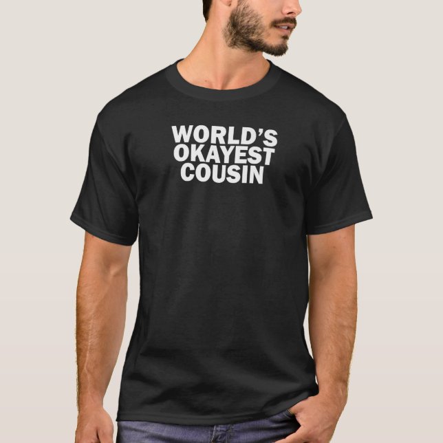 Weltweit der beste Cousin T-Shirt (Vorderseite)
