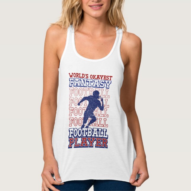 Weltweit der beste Fantasy Football Spieler USA Fa Tank Top (Vorderseite)