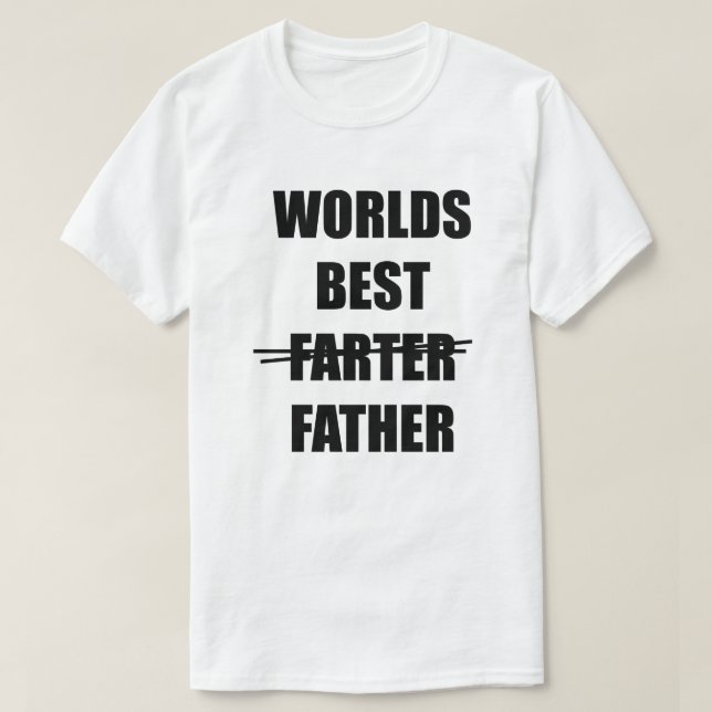 Weltweit der beste Farter (Vater) humorvolle Männe T-Shirt (Design vorne)