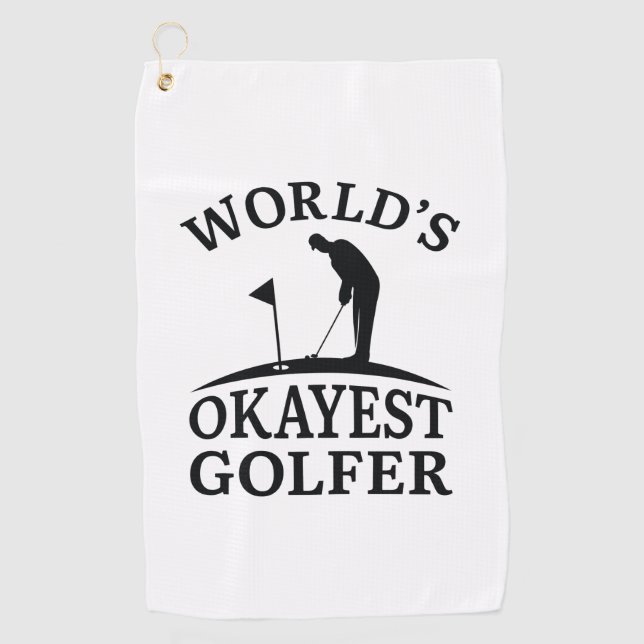 Weltweit der beste Golfer Golfhandtuch (Vorderseite)