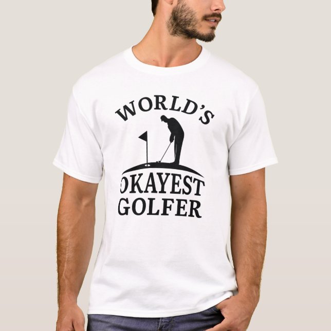 Weltweit der beste Golfer T-Shirt (Vorderseite)