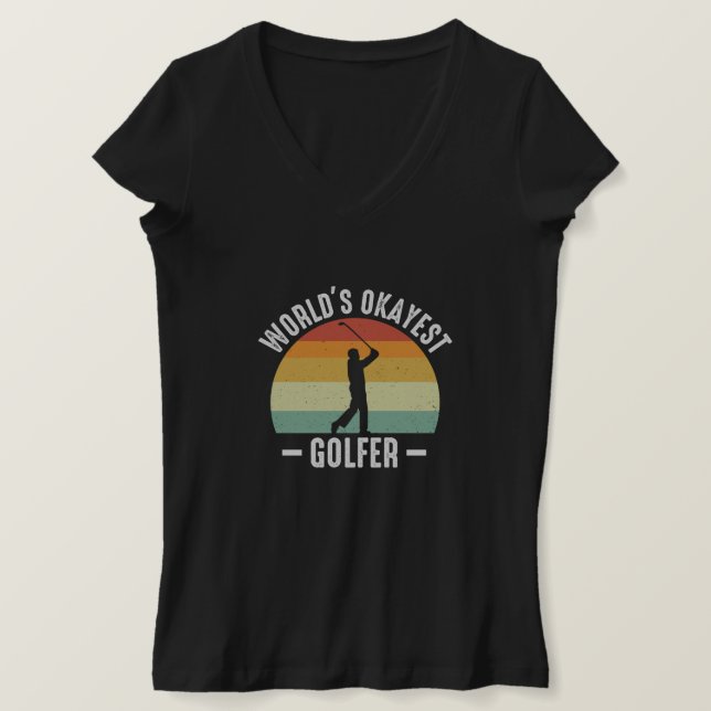 Weltweit der beste Golfer T-Shirt (Design vorne)