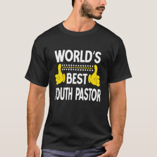 Weltweit der beste junge Pastor Job Titel Beruf Si T-Shirt