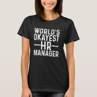 Weltweit der beste Personalmanager Funny Human Res T-Shirt