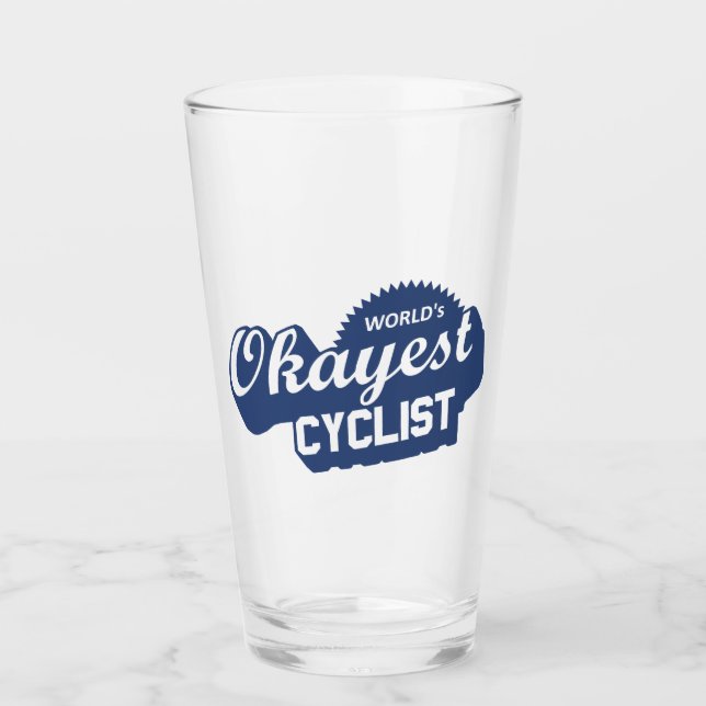 Weltweit der beste Radfahrer Glas (Vorderseite)