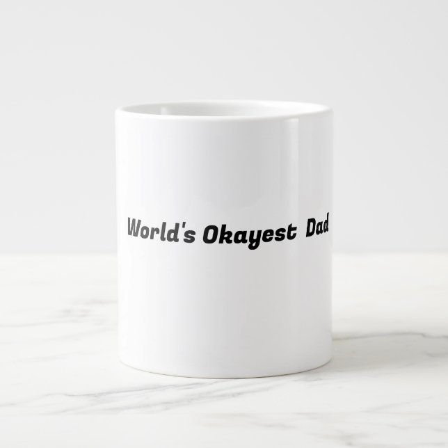 Weltweit der beste Vater Jumbo-Tasse (Vorderseite)
