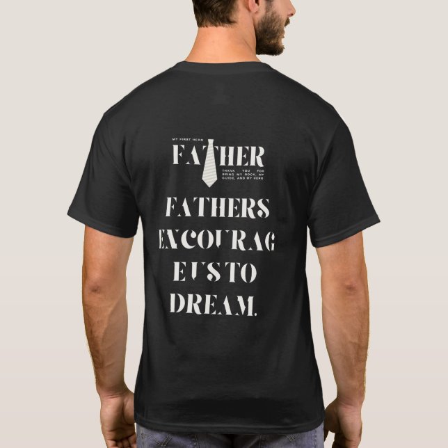 Weltweit der beste Vater T-Shirt (Rückseite)