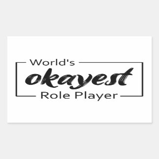 Weltweit der wichtigste Akteur Rechteckiger Aufkleber