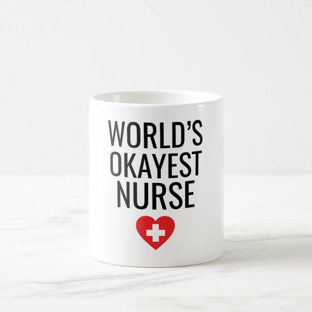 Weltweit die beste Krankenschwester Kaffeetasse (Mittel)