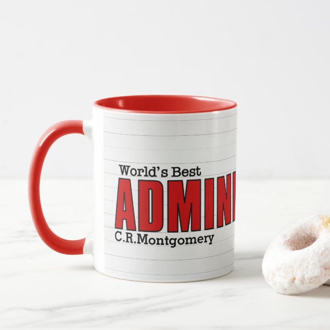 Weltweit die besten administrativen Beruflichen Ve Tasse (Mit Donut)