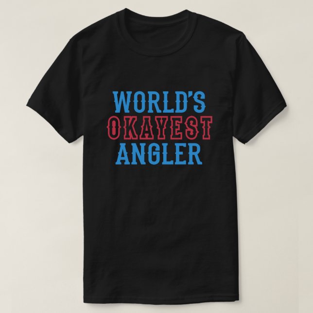 Weltweit die besten Angelfreunde T-Shirt (Design vorne)
