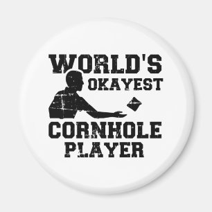 Weltweit erfolgreicher Cornhole-Spieler Magnet