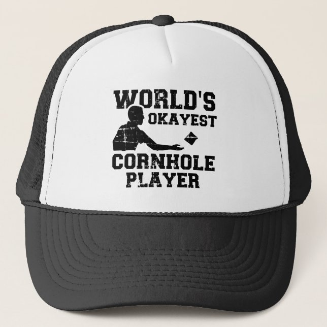 Weltweit erfolgreicher Cornhole-Spieler Truckerkappe (Vorderseite)