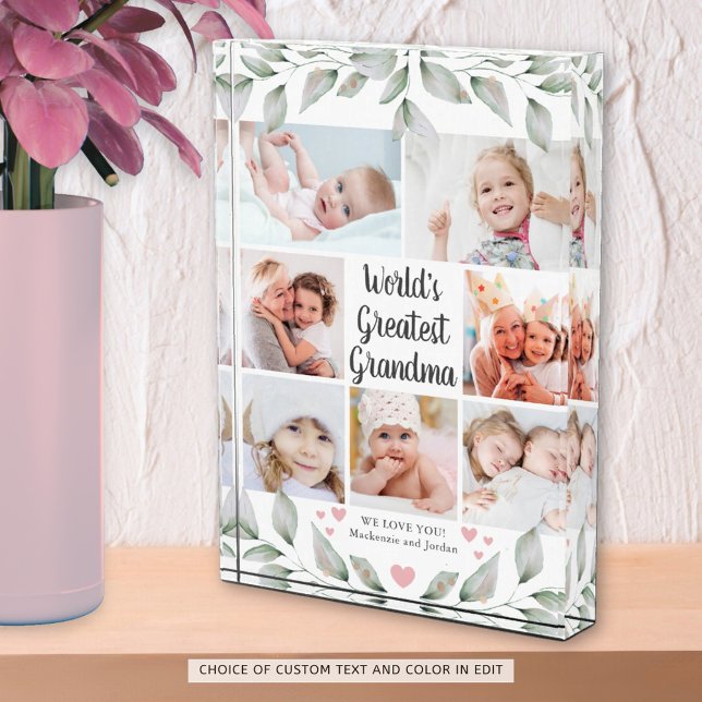 WELTWEIT GRANDMA 7 Foto Collage Green (Von Creator hochgeladen)