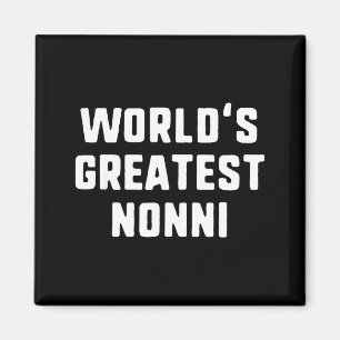 Weltweit großartigster Nonni lustiger Familie Welt Magnet