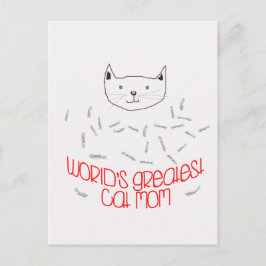 WELTWEIT GRÖSSTE CAT-MAMA-Postkarte Postkarte