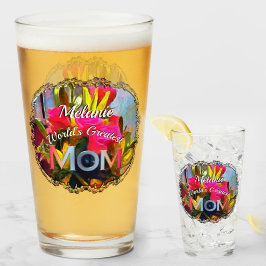 Weltweit größte Mama Blume PM0001 Bier Glas