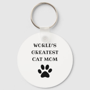Weltweit größter Katzentext-Mama Personalisiert Schlüsselanhänger