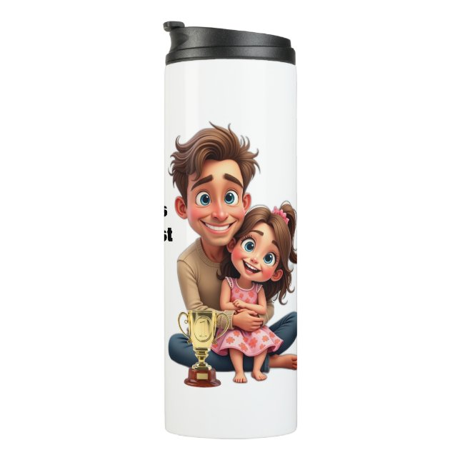 WELTWEIT GRÖSSTES VATER Geschenk für ihn Vater Gro Thermosbecher (Nach rechts gedreht)