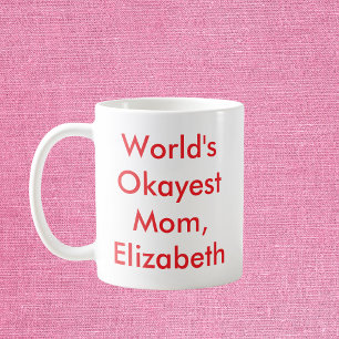 Weltweit gute Mama Personalisiert Kaffeetasse