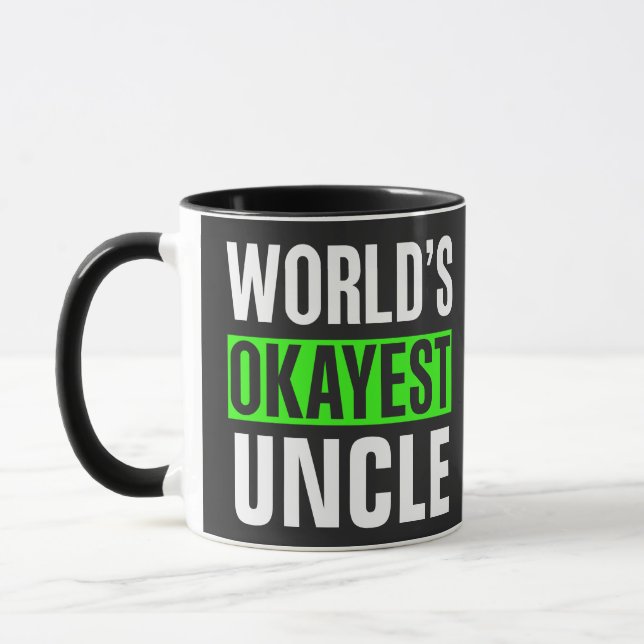Weltweit ist der beste Onkel Tasse (Links)