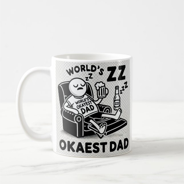 Weltweit ist der beste Vater! Mug Kaffeetasse (Links)