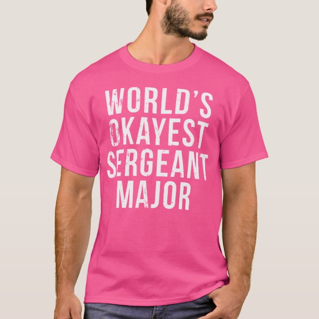 Weltweit ist die beste Sgm sergeant Major T-Shirt (Vorderseite)