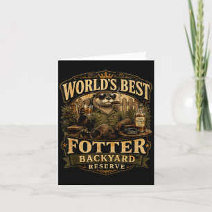 Weltweit lustiger Otter Hinterhof Papa Wortspiel Karte