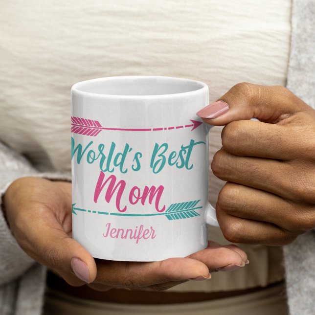 Weltweit Niedlicher Muttertag für die beste Mama Kaffeetasse (Von Creator hochgeladen)