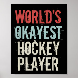 Weltweit Okayester Hockeyspieler Olympischer Eisho Poster