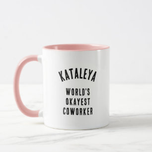 Weltweit Okayester Kollege Lustige Benutzerdefinie Tasse
