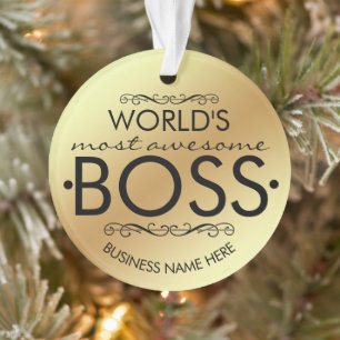 Weltweit phantastischste Boss-Gabe Ornament