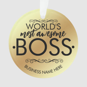 Weltweit phantastischste Boss-Gabe Ornament