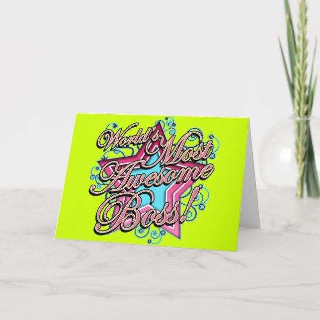 Weltweit Phantastischste Boss Karte (Vorderseite)