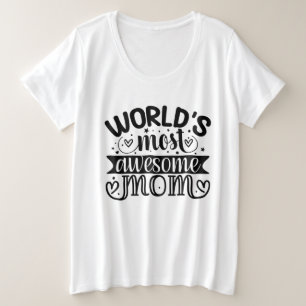 Weltweit Phantastischste Mama Große Größe T-Shirt